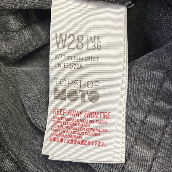 Topshop Moto Extreme Lace Up JAMIE Jeans Size 28 Tall - Picture 6 of 10